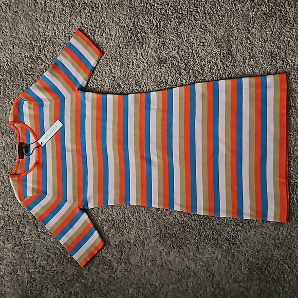 *NWT* Sanctuary Act Natural Ribbed Bodycon Dress - Picture 4 of 8